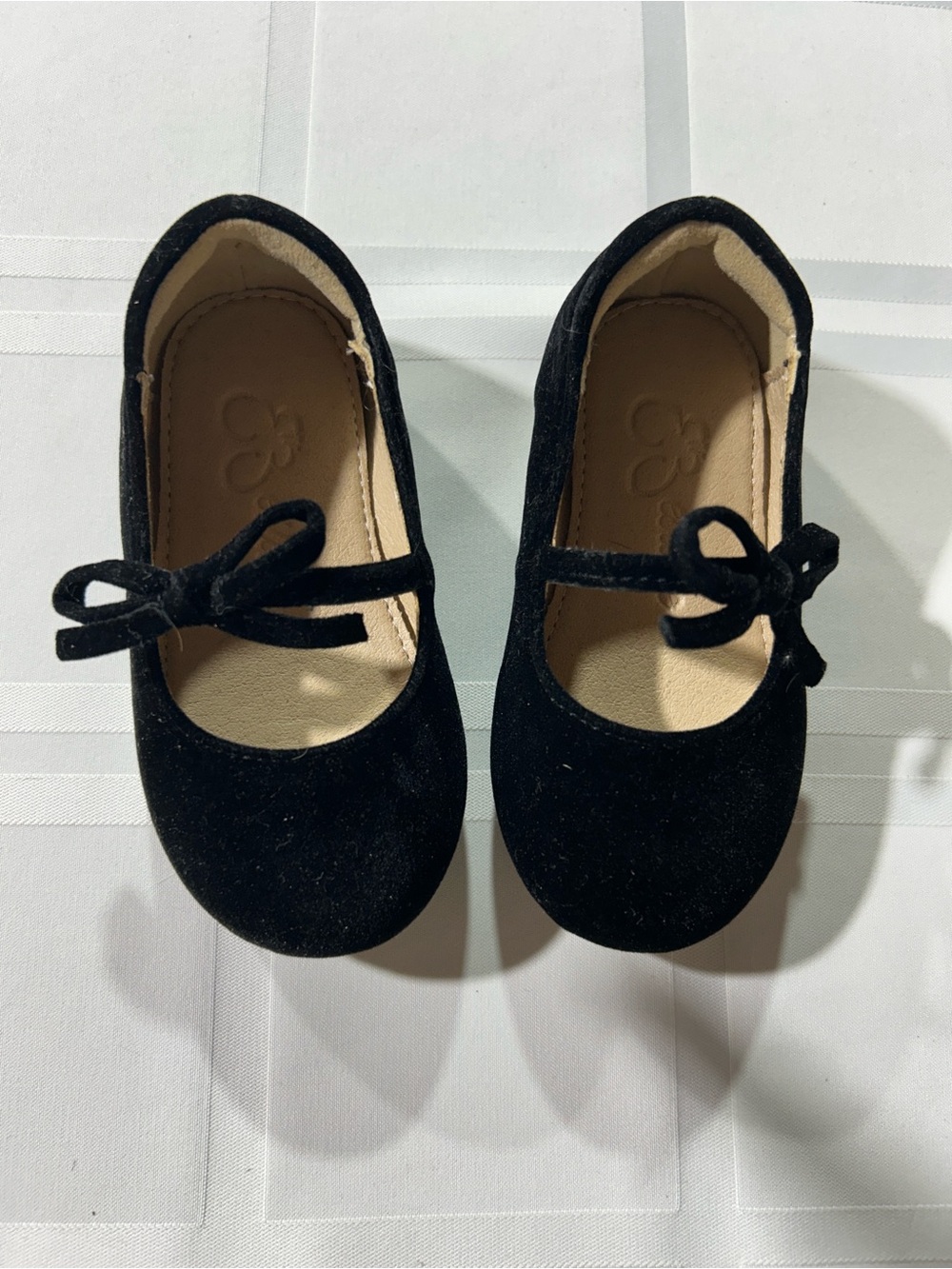 Jolie Black Velvet Bow Mary Jane Shoes for Baby